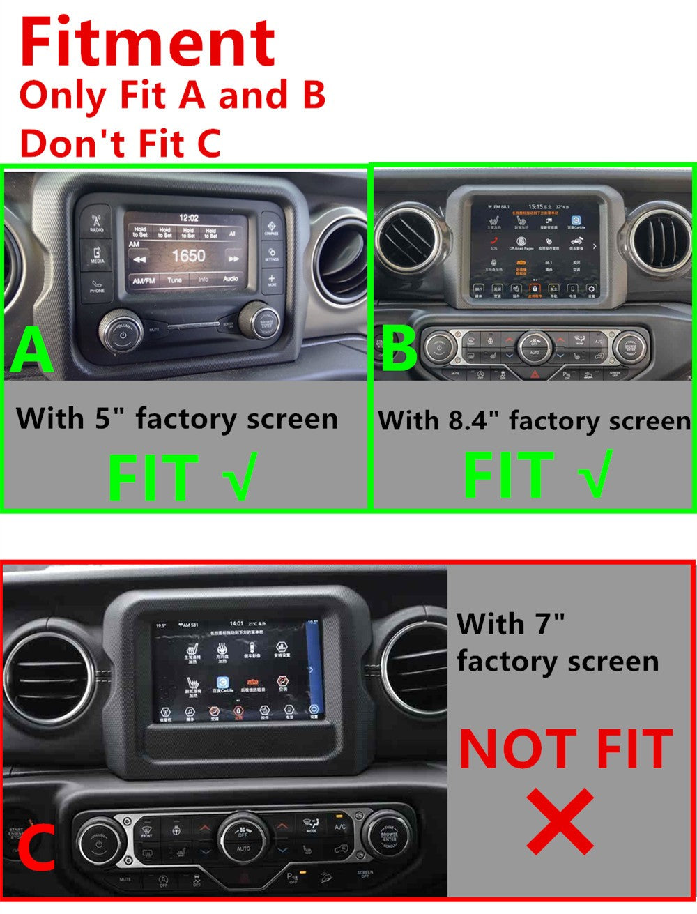 8.4Android 14 Carplay 4GB 32GB Car Radio GPS Navigation for Jeep for Wrangler JL