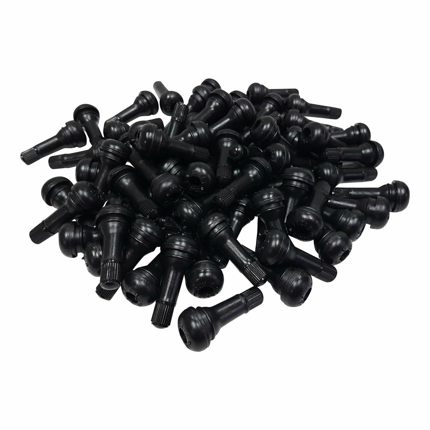 LOT 25 TR 413 Snap-In Rubber Tire Valve Stems Short Most Popular Valve Black