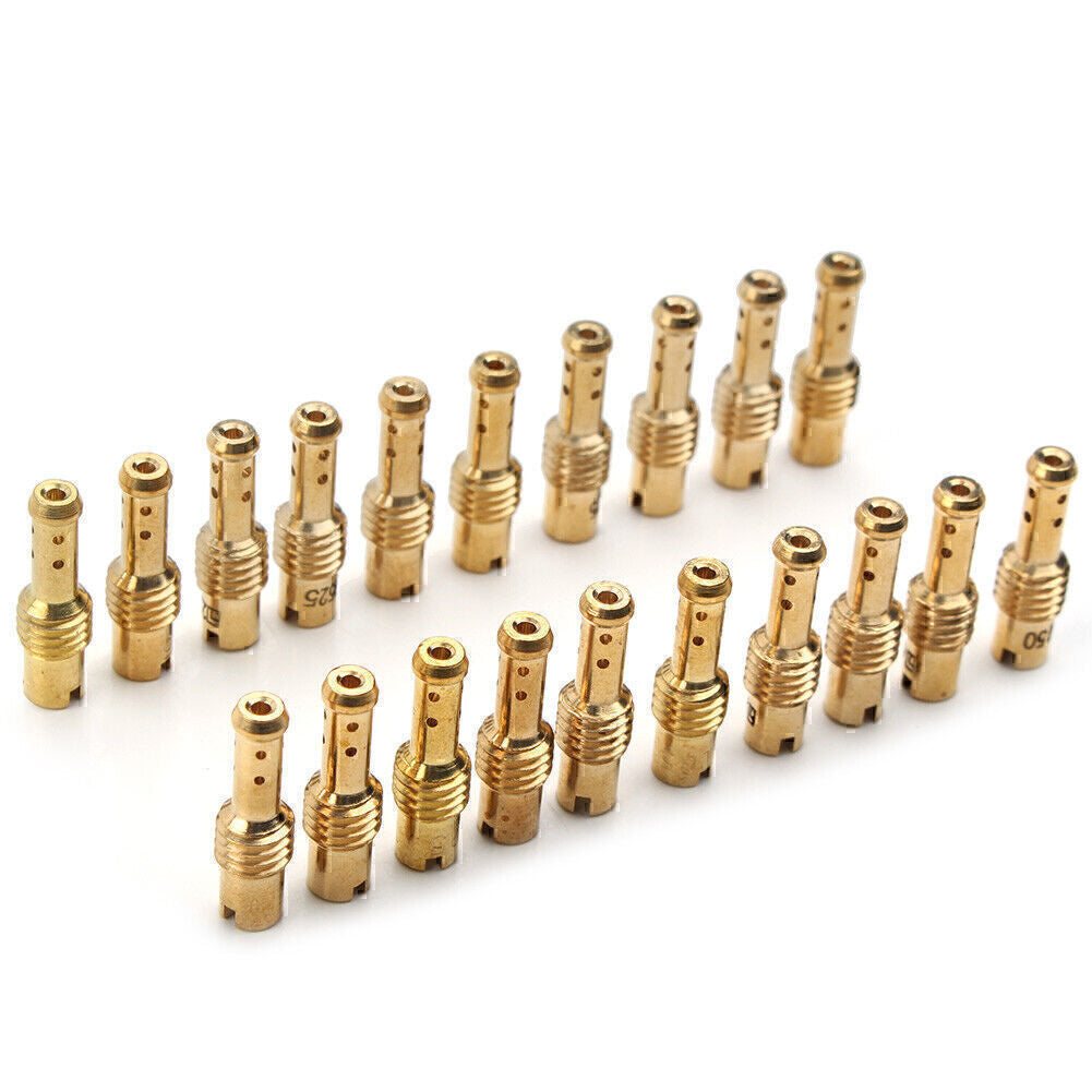 10x Carburetor Main Jet For VM TM TMX Carburetor 12.5 15, 17.5,20,22.5-60