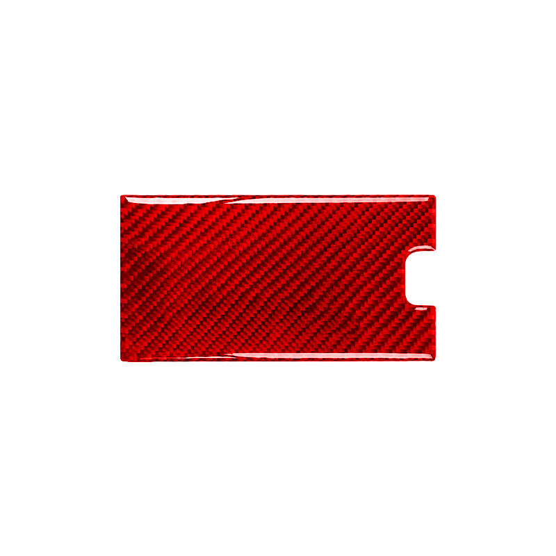 Red Carbon Fiber Center Control Storage Cover Trim for Honda S2000 2004-2009