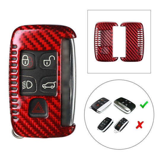 Carbon Fiber Remote Key Shell Cover Case Fit for Land Rover for Range Rover Discovery