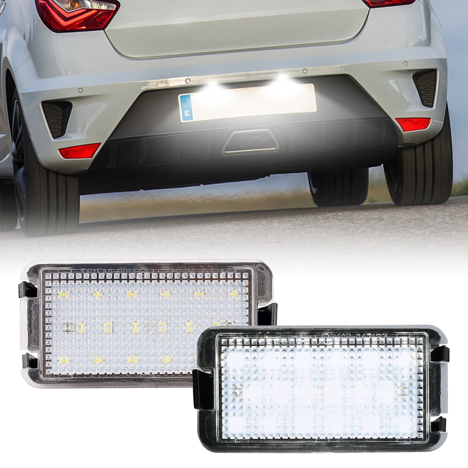 2 Canbus LED License Number Plate Light White for Seat Ibiza Toledo Leon Cordoba