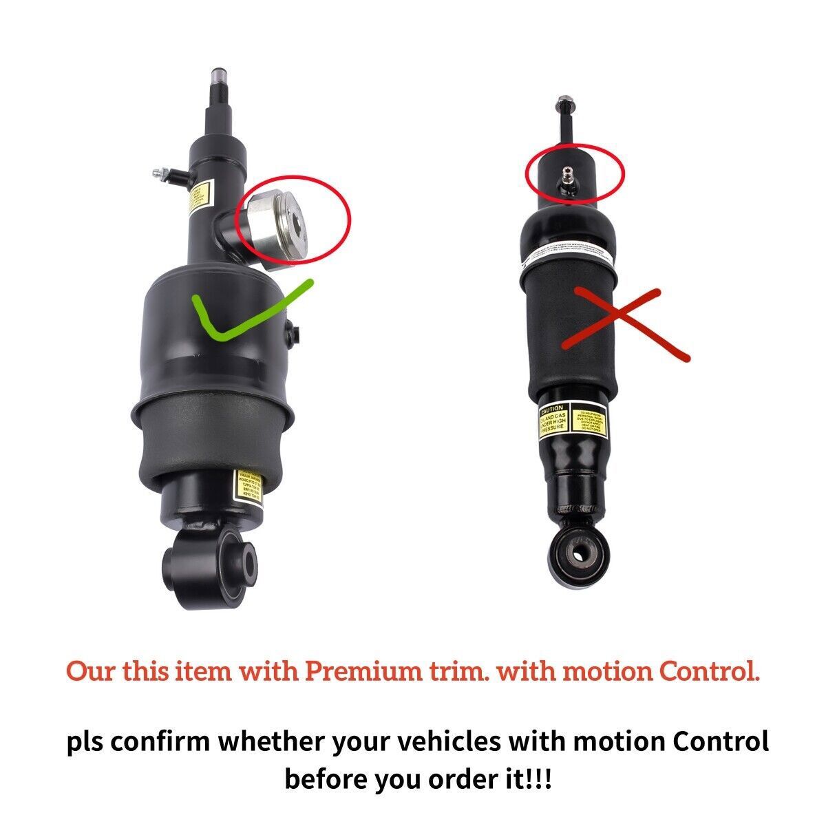 Front L+R Shock Strut Assys w/Electronic Fit for Lincoln MKS 3.5L DA5Z18124D 13-16