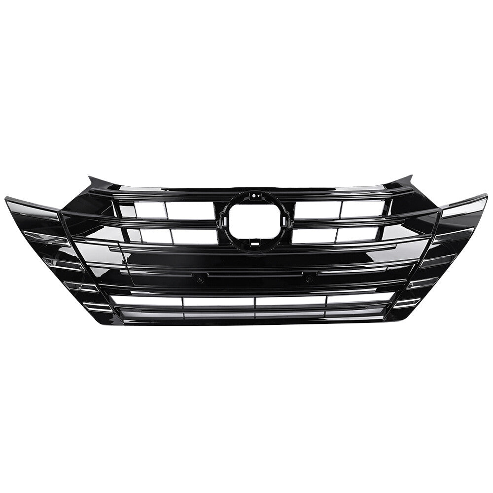 Front Bumper Grille Assembly Chrome Black For 2023 2024 2025 for Nissan Versa