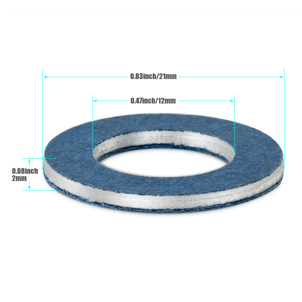 100PCS Oil Drain Plug Gasket Crush Washer 90430-12031 for TOYOTA for SIENNA RAV4 New