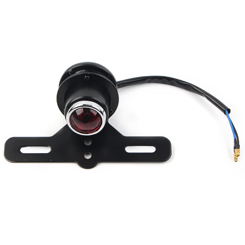 Round Retro Motorcycle Brake Tail Light Lamp For Bobber Chopper Cafe Racer