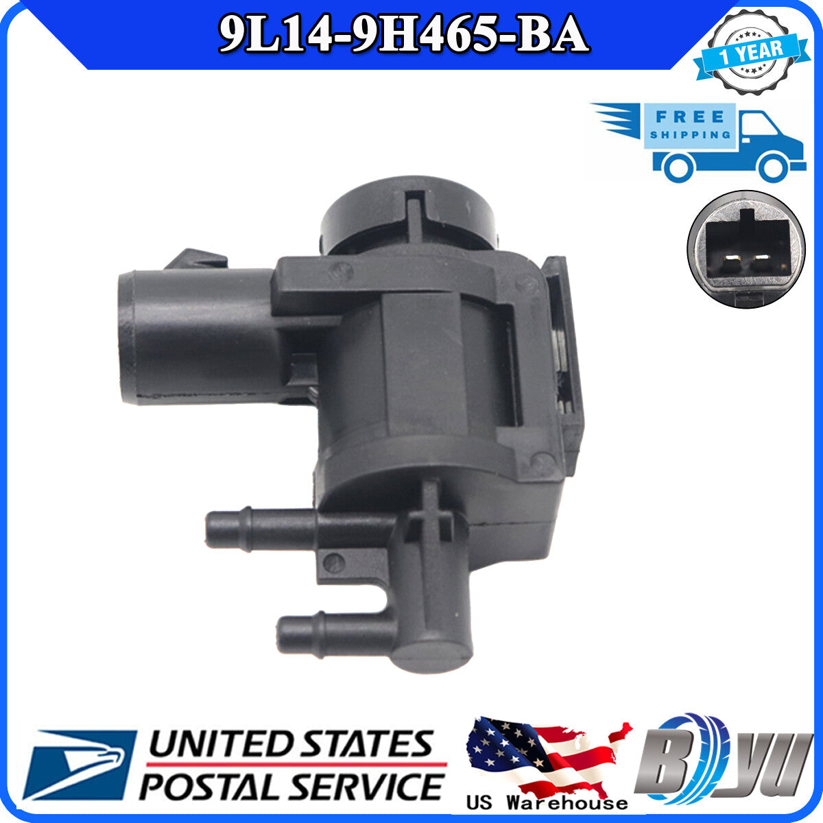 9L14-9H465-BA Vacuum Solenoid Valve for Ford for LINCOLN F150 F250 Expedition