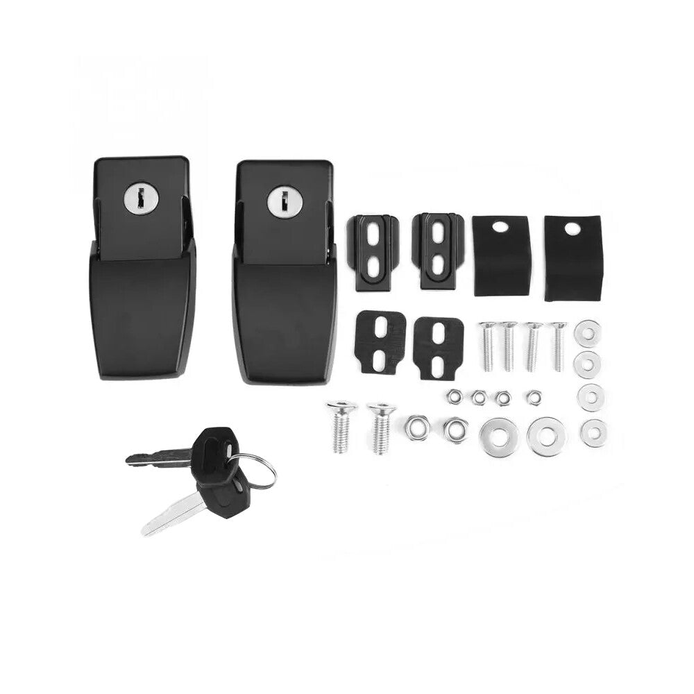 Hood Bonnet Lock Latch Catch Set Fits For 07-2018 for Wrangler JK Unlimited models