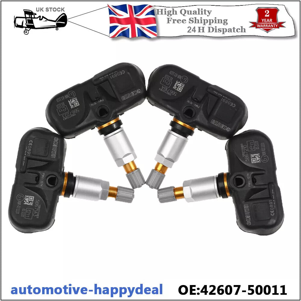 4X TPMS Tyre Pressure Sensor for Toyota Rav4 for Lexus for ES GS 42607-50010 42607-50011