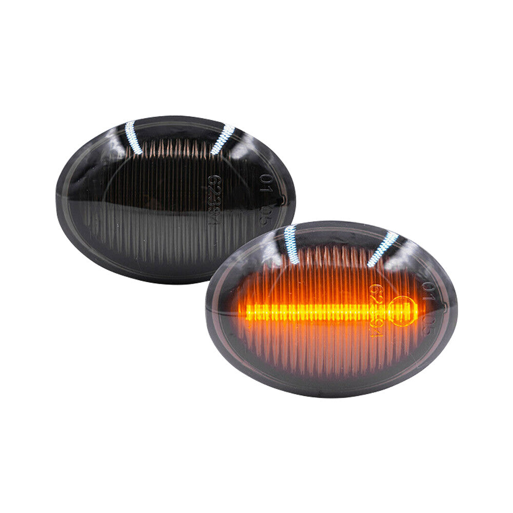 2x Smoked Side Marker Light for Maserati GranCabrio for Lancia Lybra for Lancia Ypsilon
