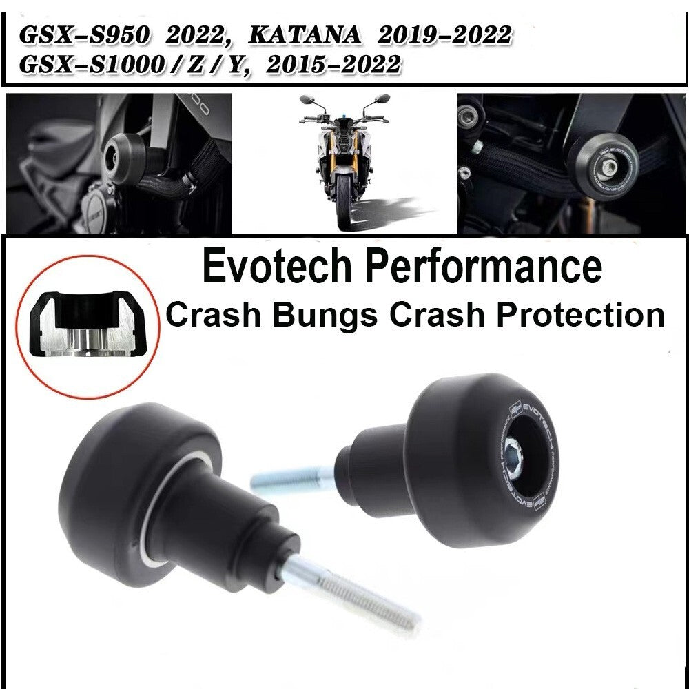 for Suzuki GSX-S1000GT Crash Bungs Crash Protection Evotech Performance 2015-23
