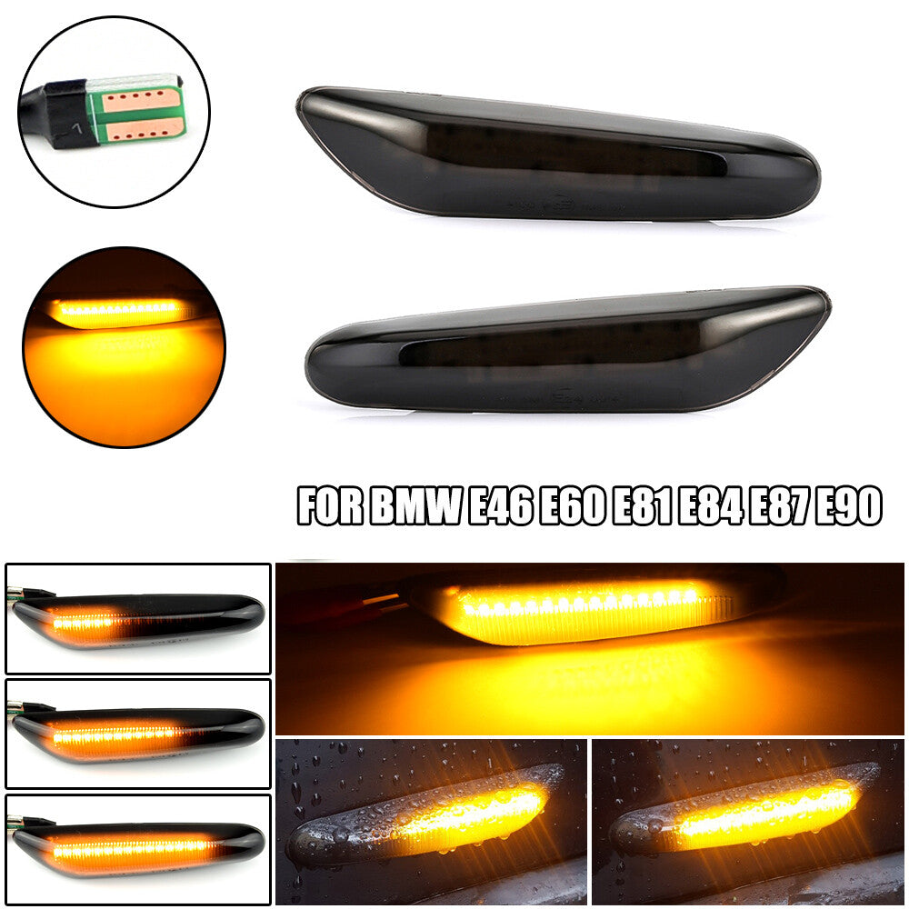 Lens Indicator LED Repeater Marker Light for BMW 1 3 5 Series X3 E83 E46 E61 E93