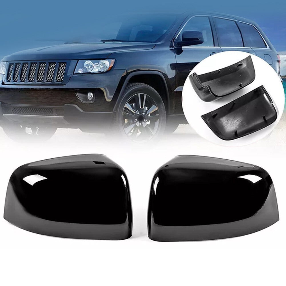 Rear View Mirror Covers Cap Trim for Jeep Grand/For-Cherokee for Dodge 2011-2021