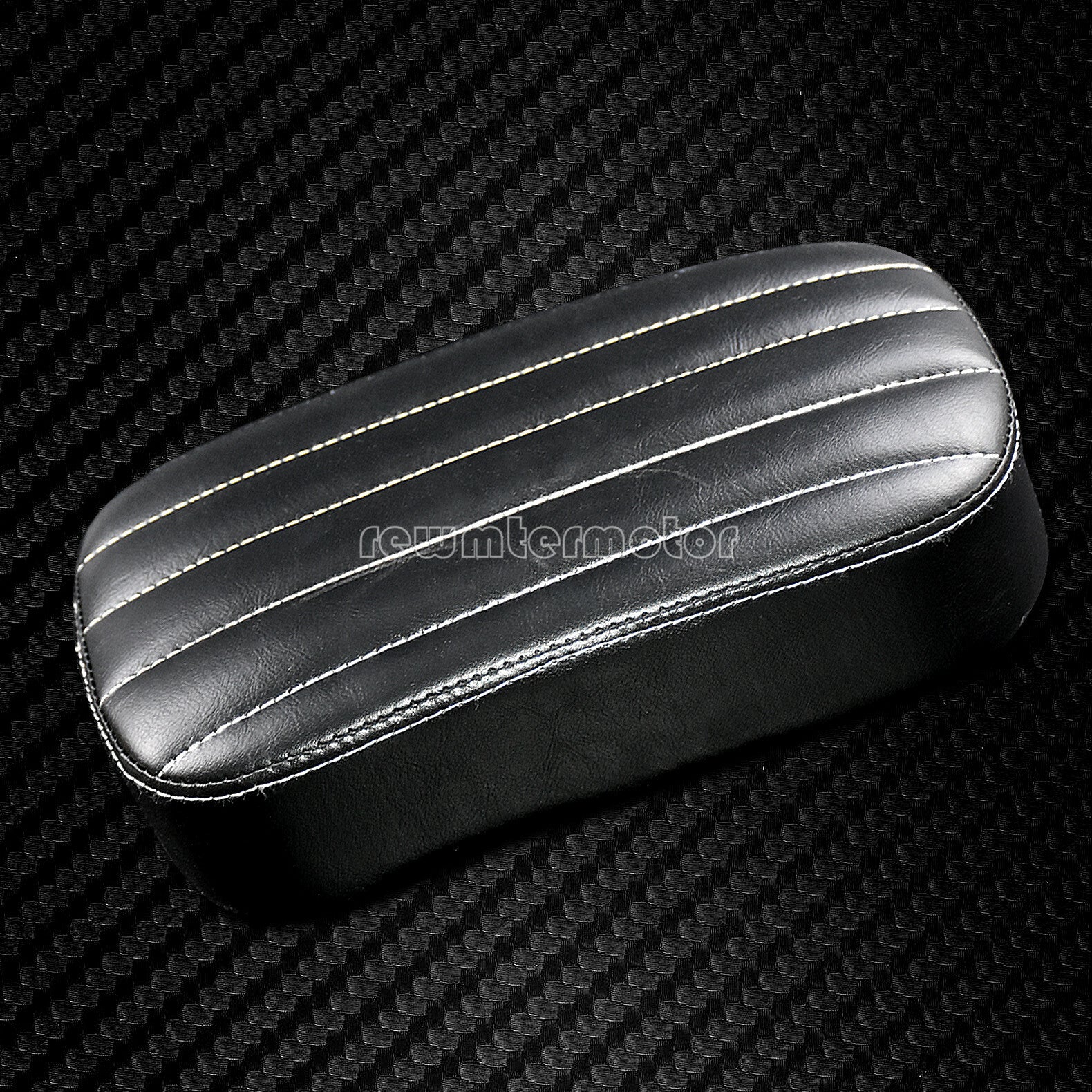 Stripes Rear Passenger for Seat Pad w/8 Suction Cup Black Fit for Harley Chopper
