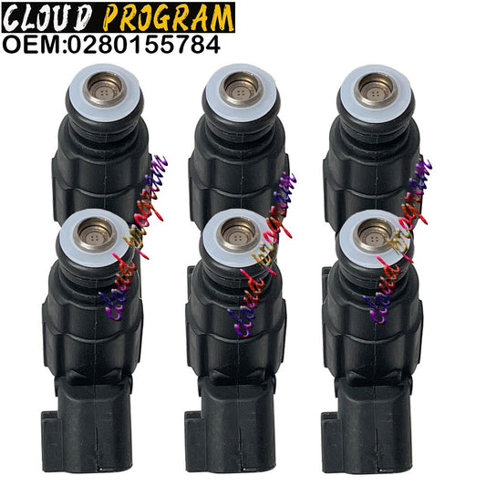 Package (6) Fuel Injector 0280155784 for 1999-2004 for Jeep Cherokee 4.0L I6 0280155923