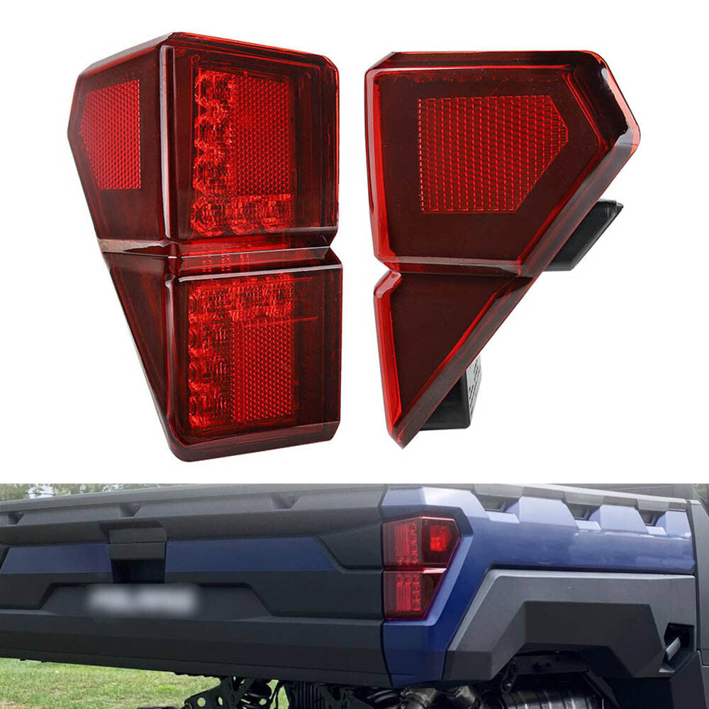 Red UTV Brake Tail Light Rear Left+Right for Polaris Ranger 1000 XP CREW 2019-21