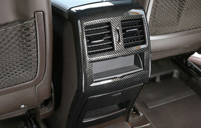 for Benz GLE GLS 2016-2019 Carbon Fiber Look Rear Air Outlet Vent Cover Trim 2P