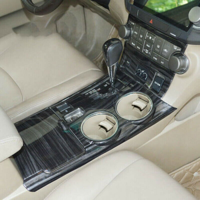 for Toyota Highlander 2008-2013 Black Wood Grain Console Gear Shift Panel Trim