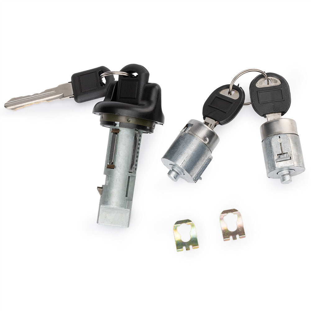 For GM for Chevy Ignition Key Switch Lock Cylinder Door Lock Tumbler Set 2 Keys