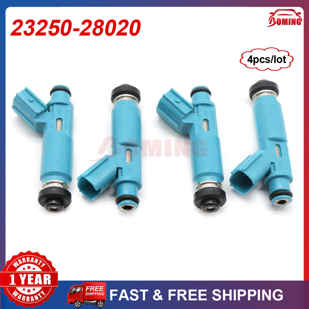 4-piece set 23250-28020 new fuel injectors suitable for Toyota for Camry Highlander Solar