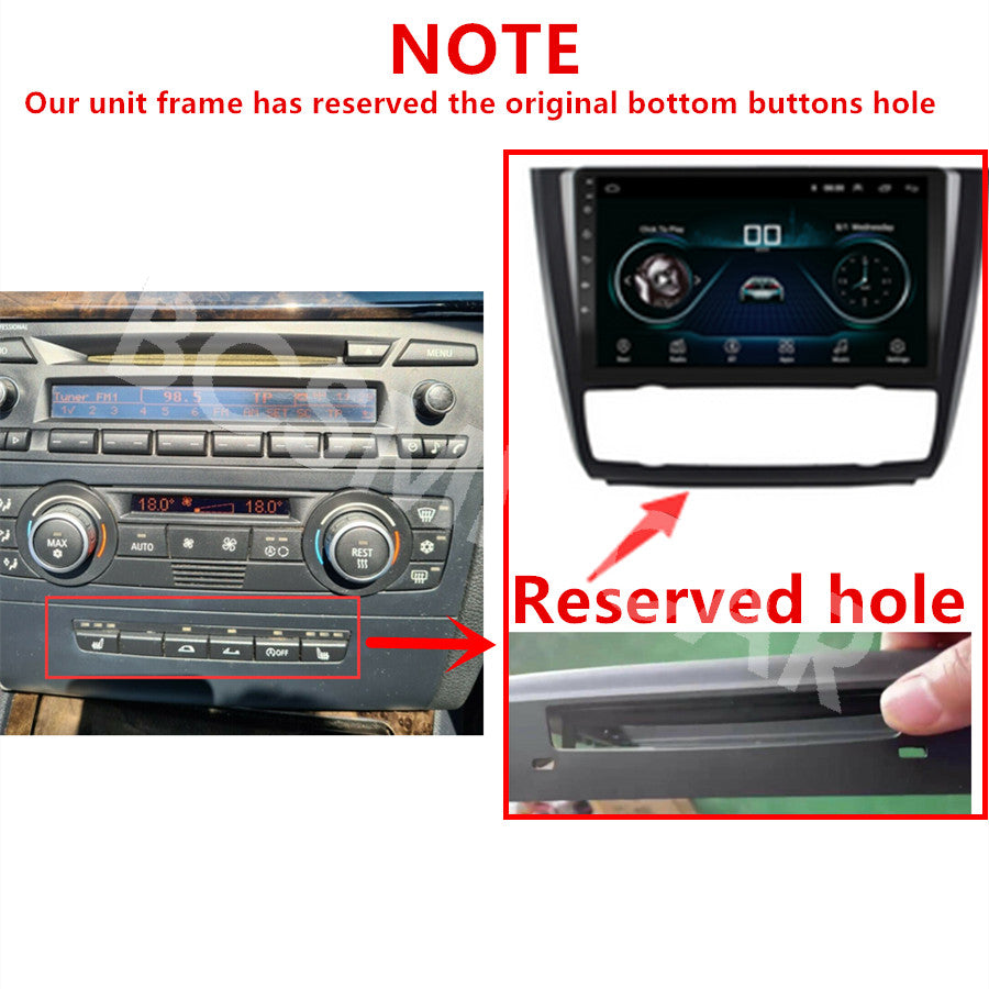 Fit for BMW 1 Series E87 Auto A/C 2004-2011 Touch Screen Car MP5 Player GPS WiFi