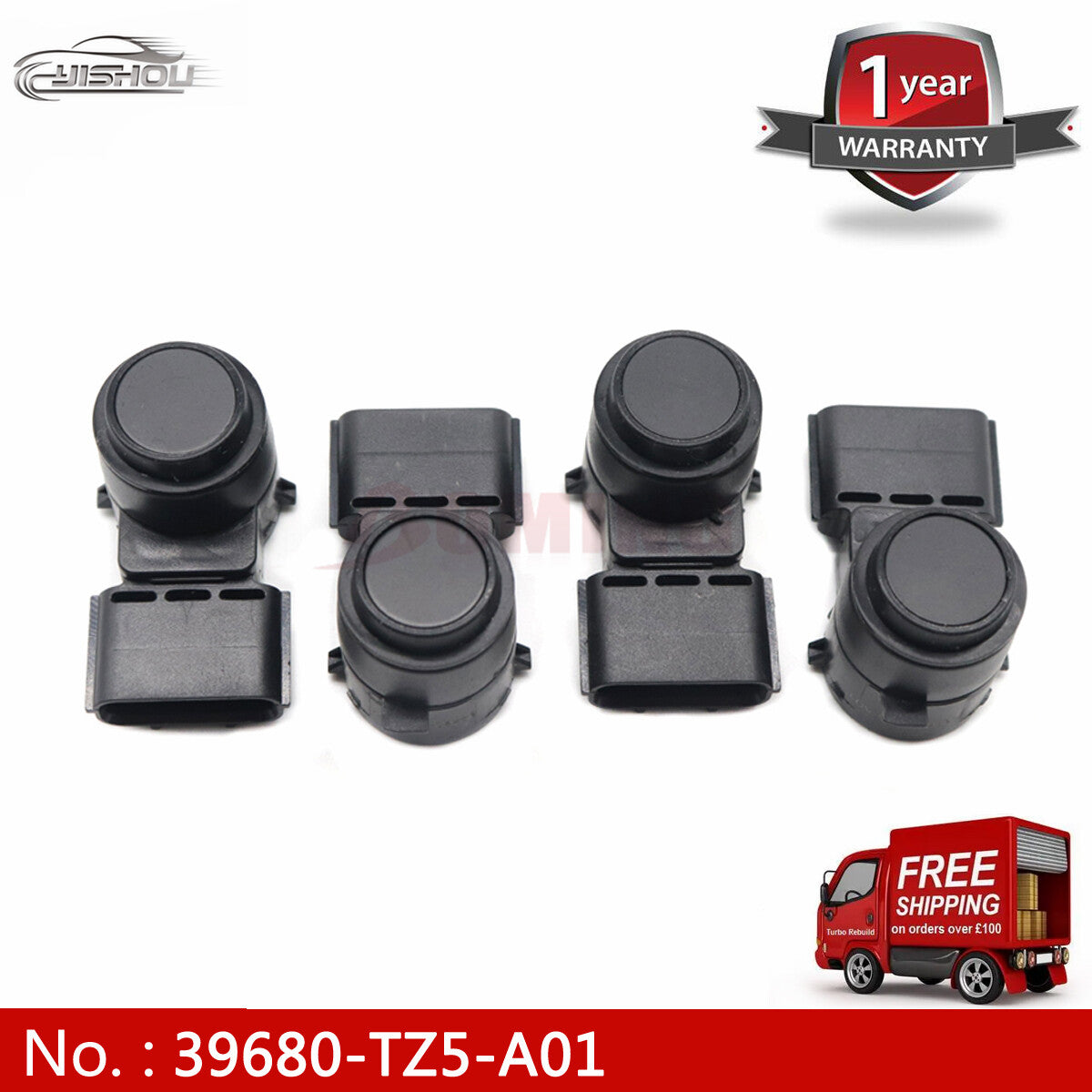 Four new PDC parking sensors for Honda for Acura MDX RLX 39680-TV0-E01Z 39680-TZ5-A01