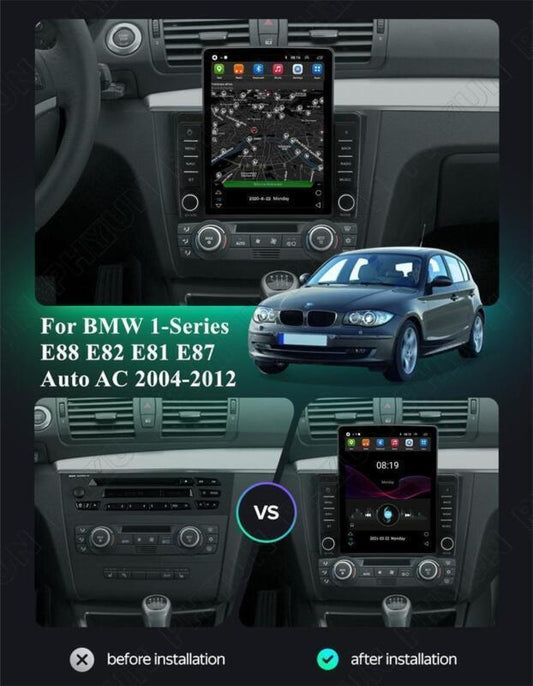 GPS Navigation for BMW 1 Series E88 E82 E81 E87 Auto AC 04-11 9.5 Stereo Radio