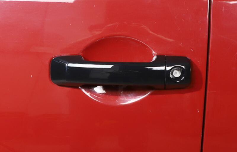 for Toyota FJ Cruiser 2007-2021 Black Exterior Side Door Handle Cover Trim 4PCS