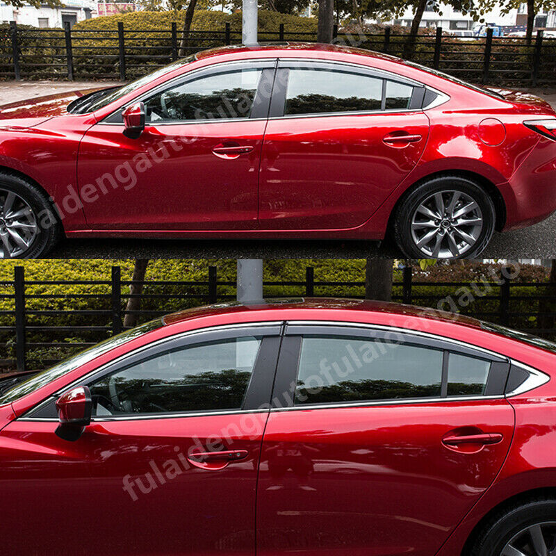 for Mazda 6 Atenza 2019-2021 Transparent Window Visor Shades Sun Rain Guard Vent