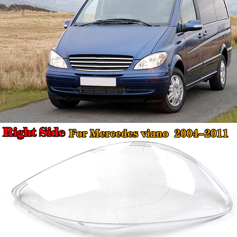Transparent headlight lens protective cover for Mercedes-Benz W639 Vito Viano 2004-10 (Right)