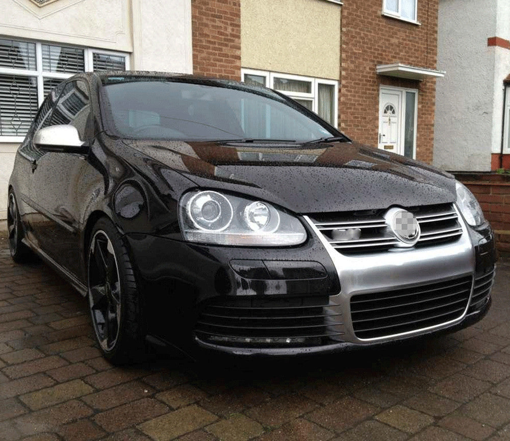 Silvery Mesh Air Intake Grill Front Grille Fit for VW for Golf 5 V MK5 R32 2005-2009