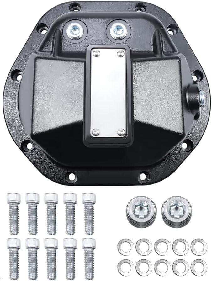 Dana 44 Black Hardcore Differential Cover for Jeep for Wrangler JK for Chevrolet