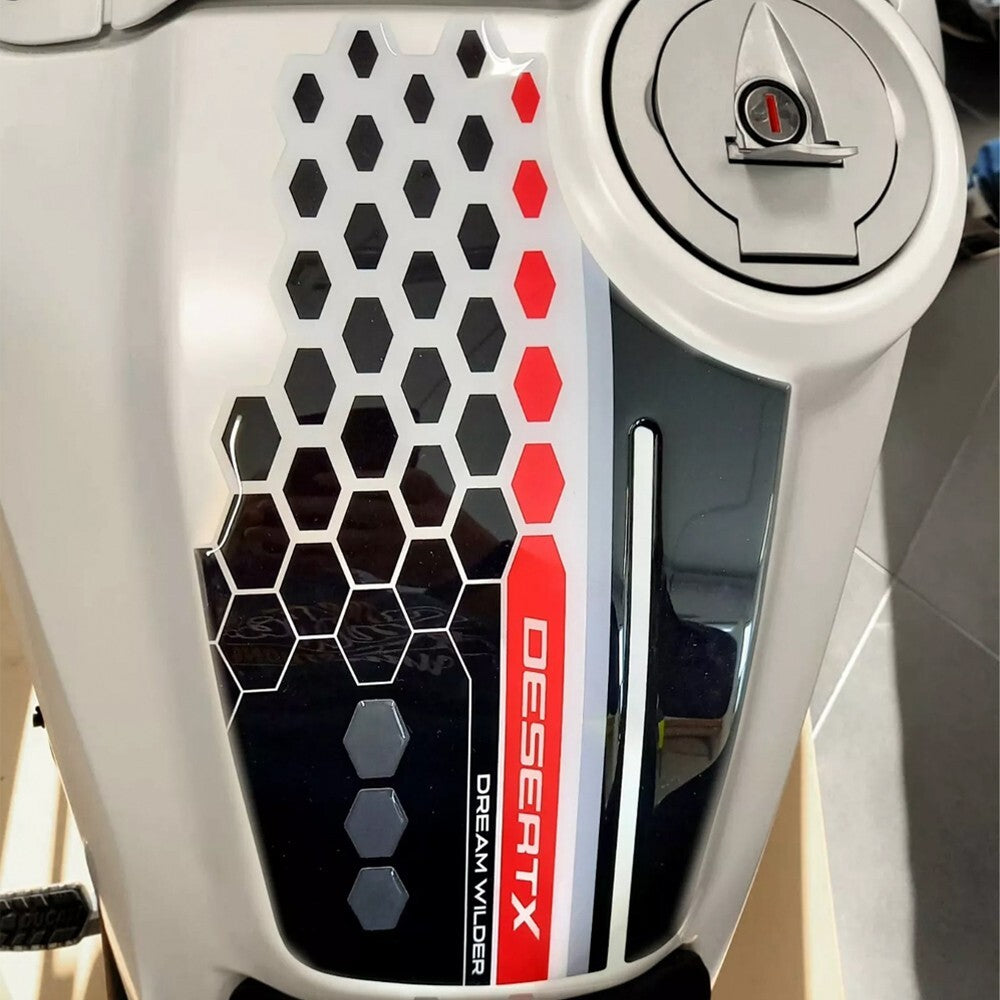 Paraserbatoio Adesivo 3D Protezione serbatoio compatibile con for Ducati DesertX