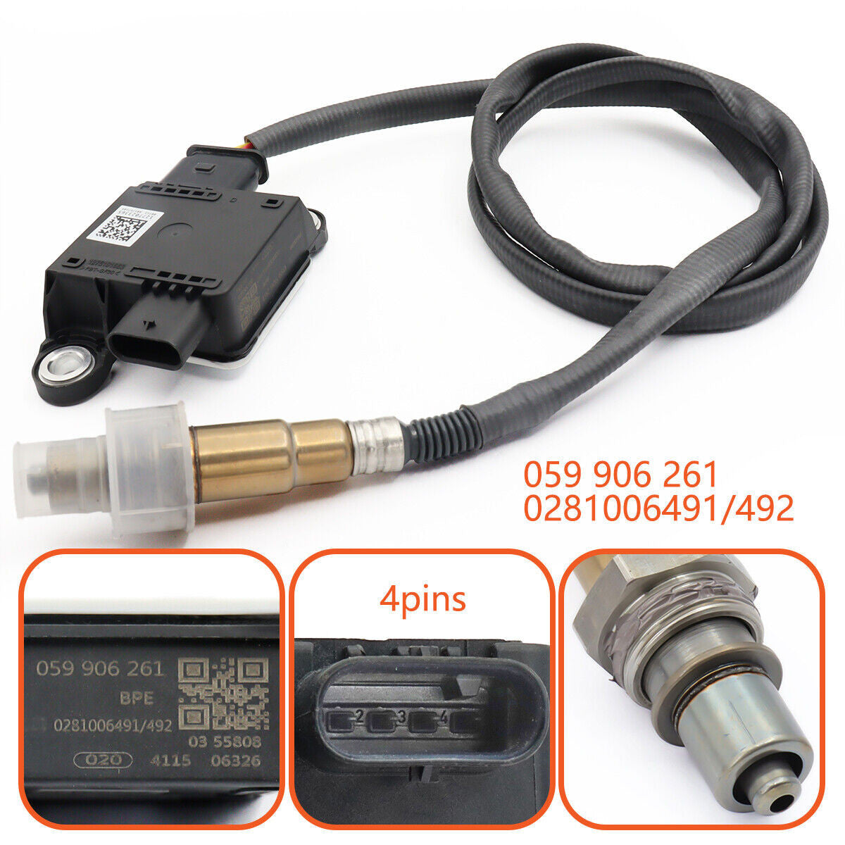 8R0-906-261-A Particle Matter Sensor Compatible with for Audi Q5 2014-2016 3.0 TDI V6