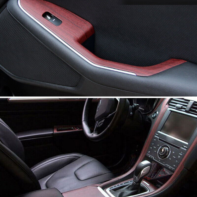 12-inch x 40-inch Car Interior DIY Decor Wood Texture Grain Vinyl Packaging Sticker Decal Parts