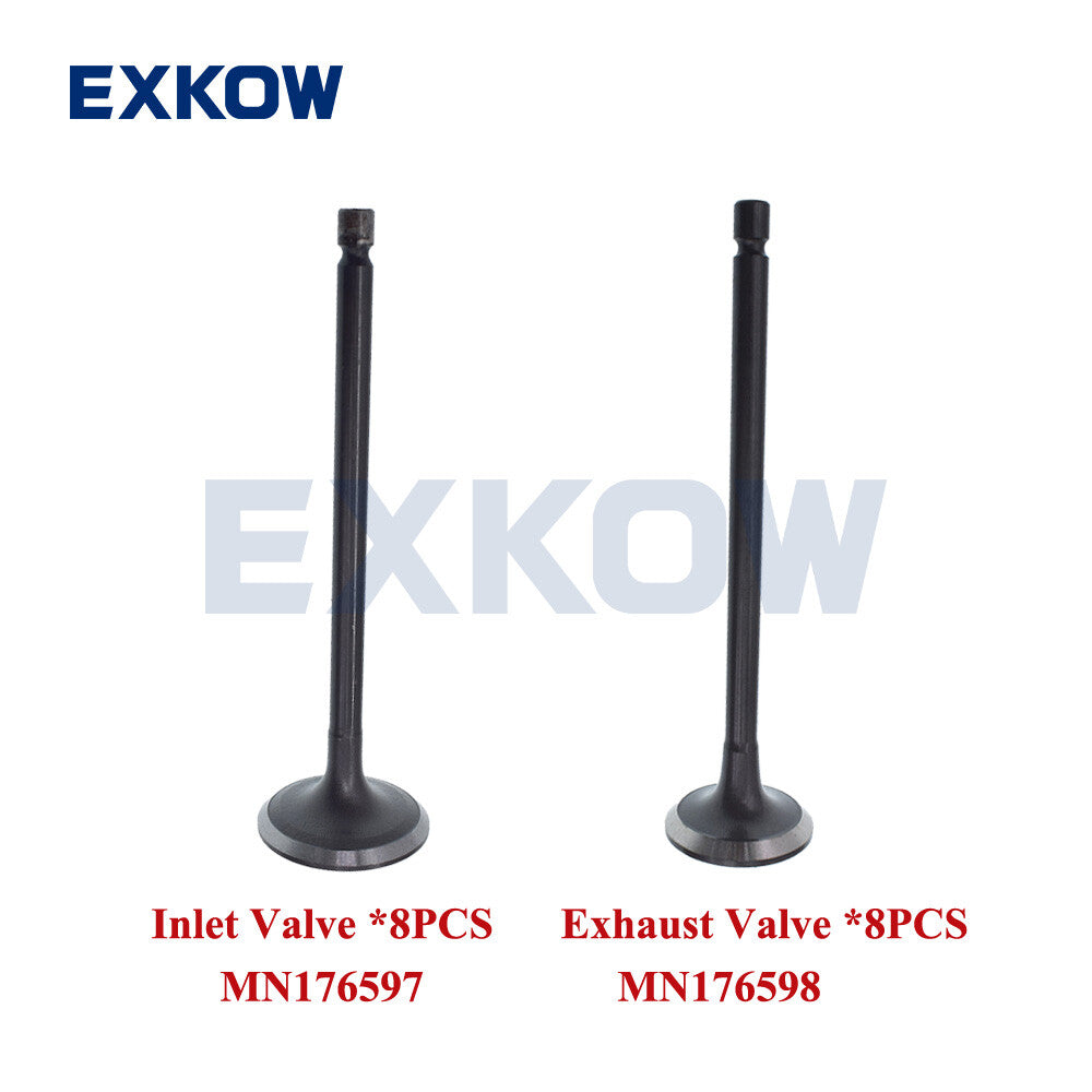 16X Inlet Exhaust Valve for Mitsubishi L200 Triton 2.5 05-15 MN176597 MN176598