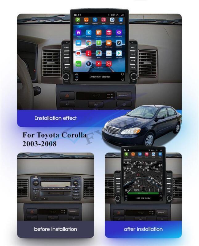 Android 11 Car Stereo Radio GPS Navi 9.7 WiFi 4G RDS for Toyota for Corolla 03-08