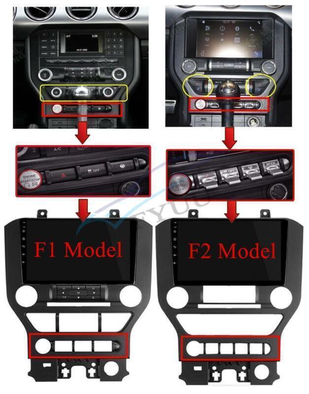 Car Navigation 1+16GB 9 Stereo Radio GPS FM for Ford for Mustang F1 Model 2015-2021
