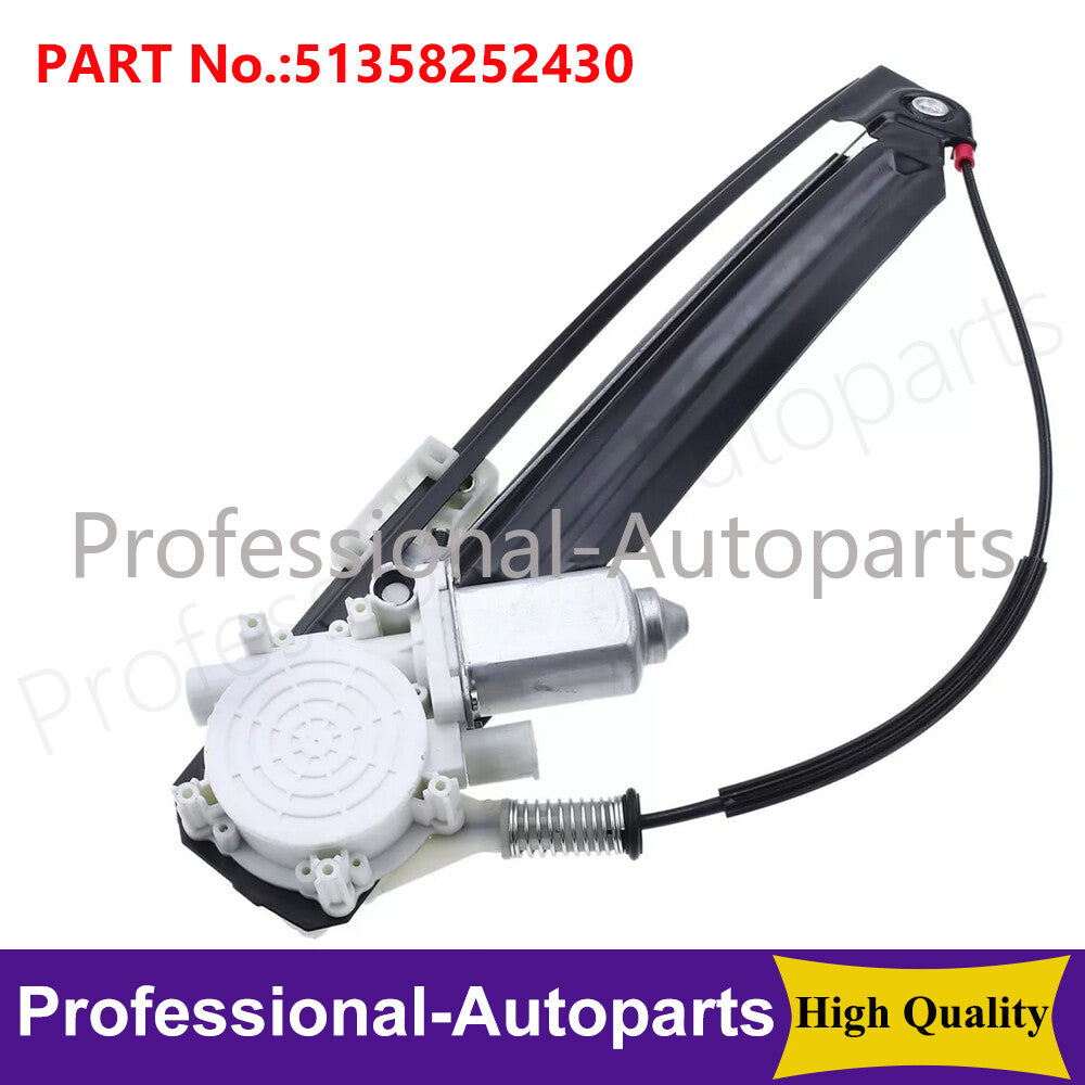 Right rear power window adjuster assembly with motor suitable for BMW 525i, 528i, 530i, 540i