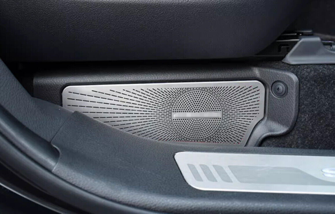 for Toyota for Sienna 2021-24 Silver Steel Front for Seat LR Speaker Molding Cover Trim