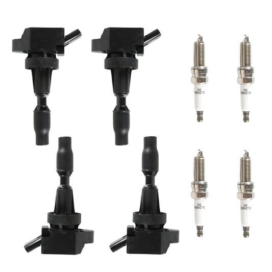 4x Ignition Coils+ 4x Iridium Spark Plug for 17-20 for Hyundai for Elantra L4 1.6L
