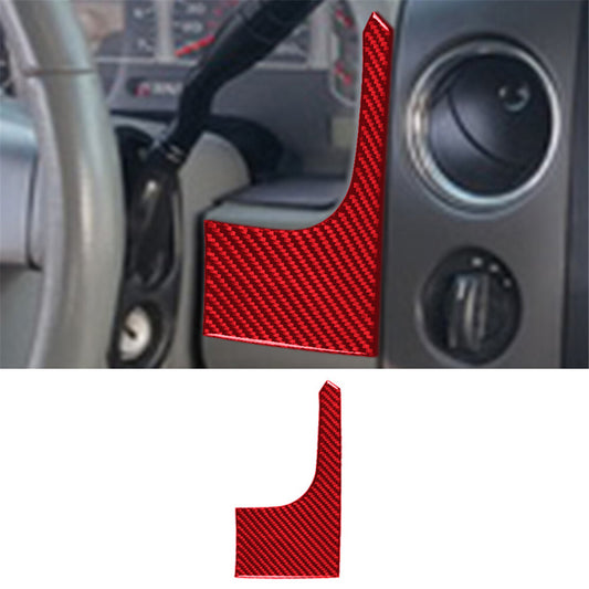 Carbon Fiber Interior Right Of Speedometer Cover Trim for Ford F-150 FX4 Red