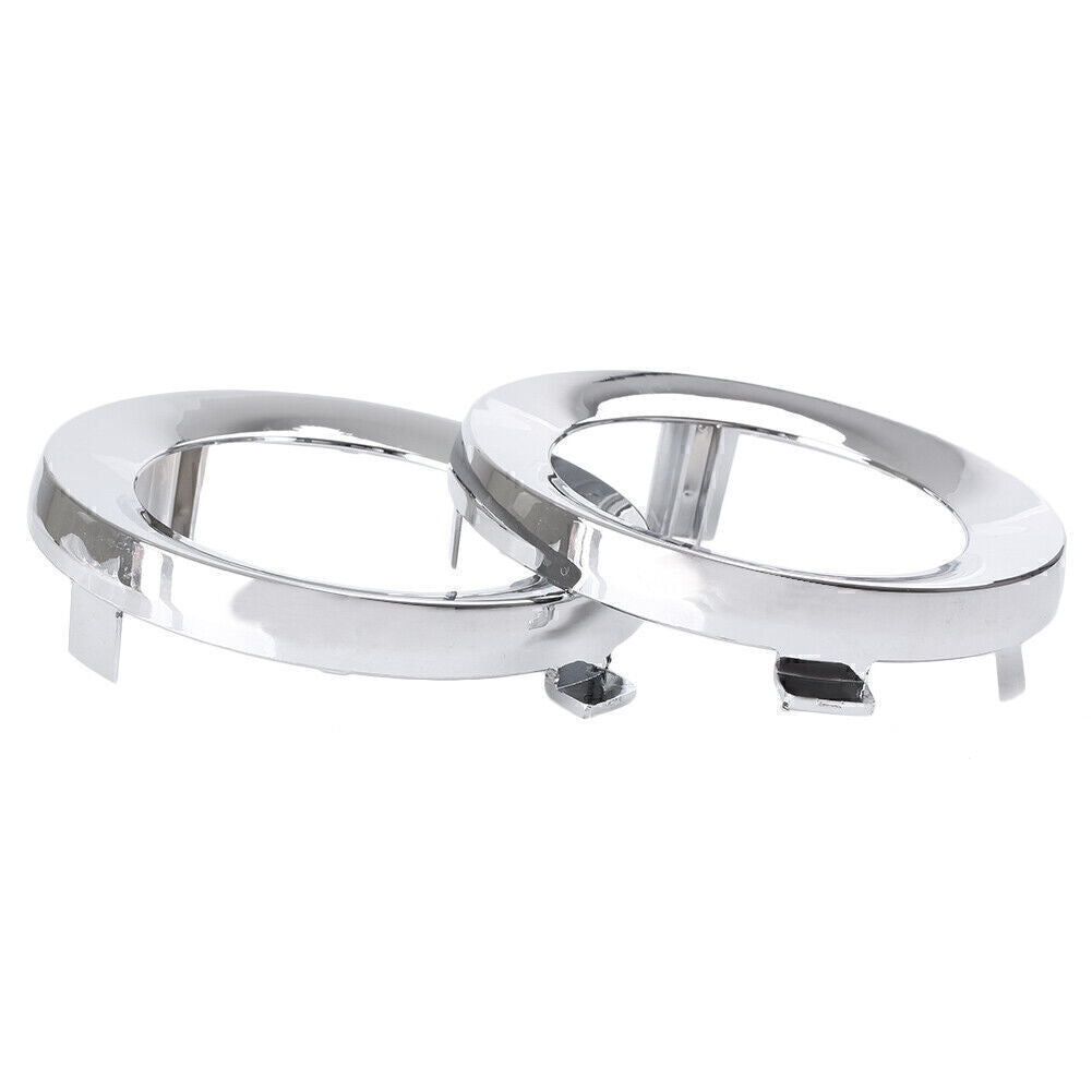 Pair Front Fog Light Cover Trim Ring Fit for Subaru For ester 2009-2013 Chrome