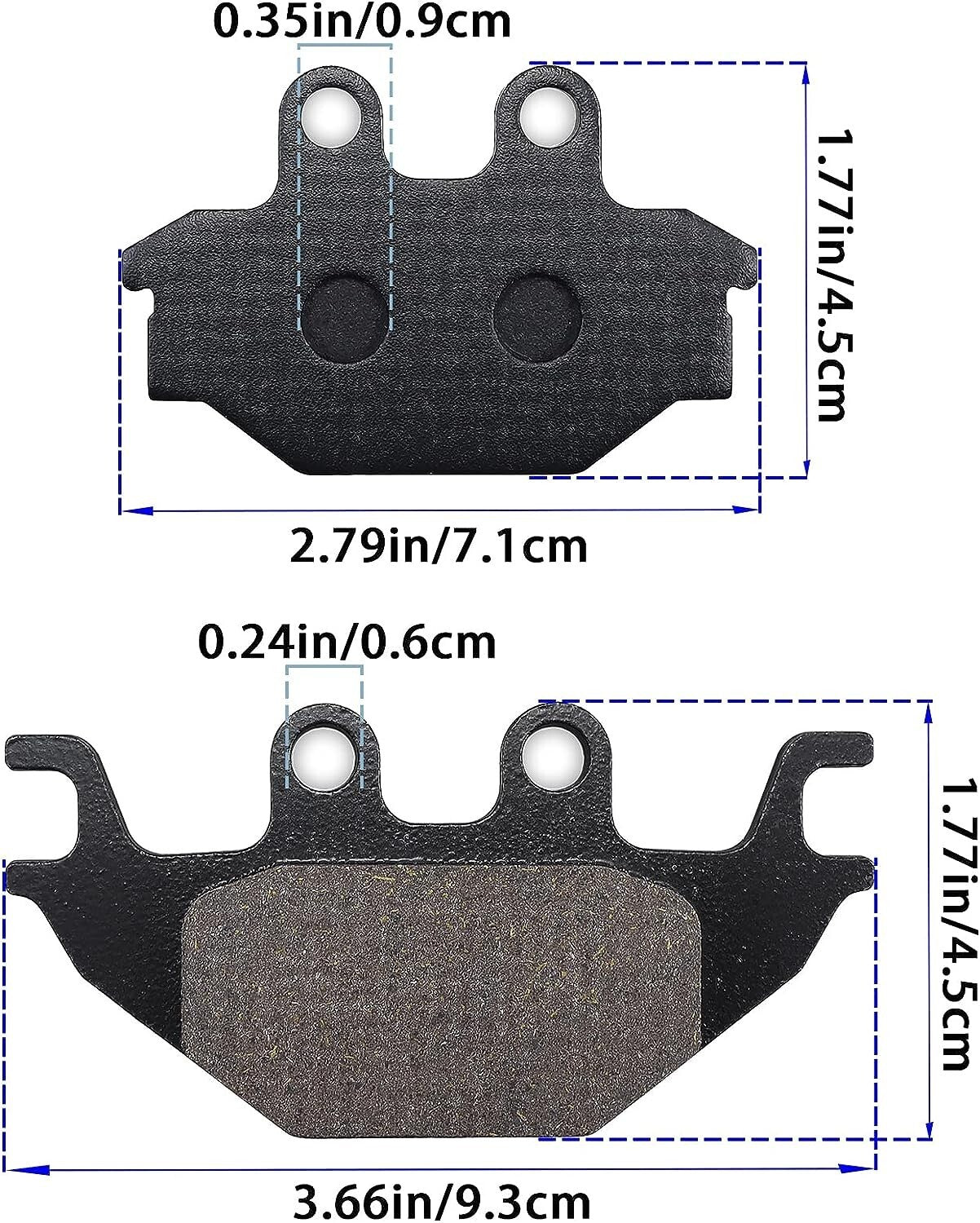 Front Rear Brake Pads for Quadlander 300 600 ARCTIC CAT 250 300 ,CAN AM CAN-AM