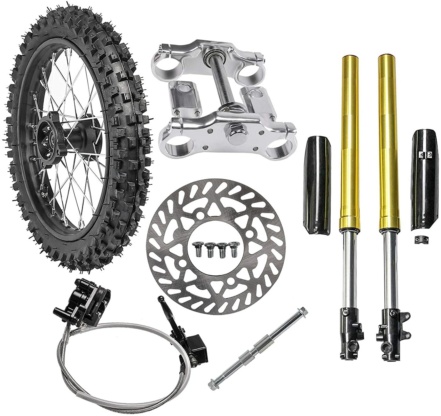 Front Forks Shock Triple+ 17 Wheel 70/100-17 for Dirt Bike Atomik 125cc 150cc