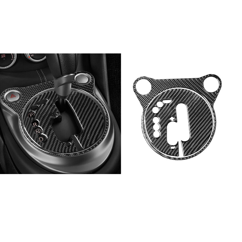 Gear Shifter Carbon Fiber Interior Panel Cover Trim For 2009-2020 for Nissan 370Z