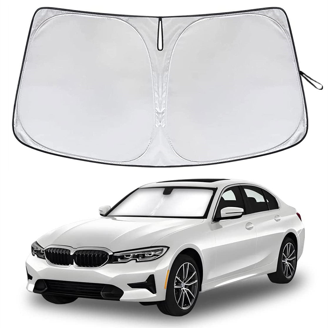for BMW 540i E60 F11 G30 2000-2023 Car Windshield Sun Shade Foldable Front Cover