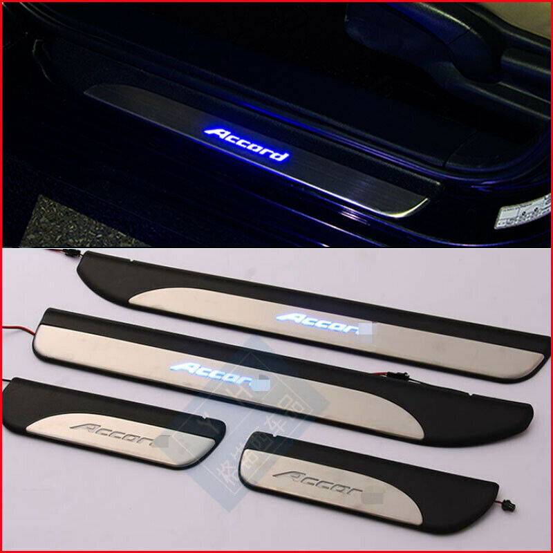 Accessories Illuminated LED Light Door Scuff Plate Guards for Honda CR-V 2014-17