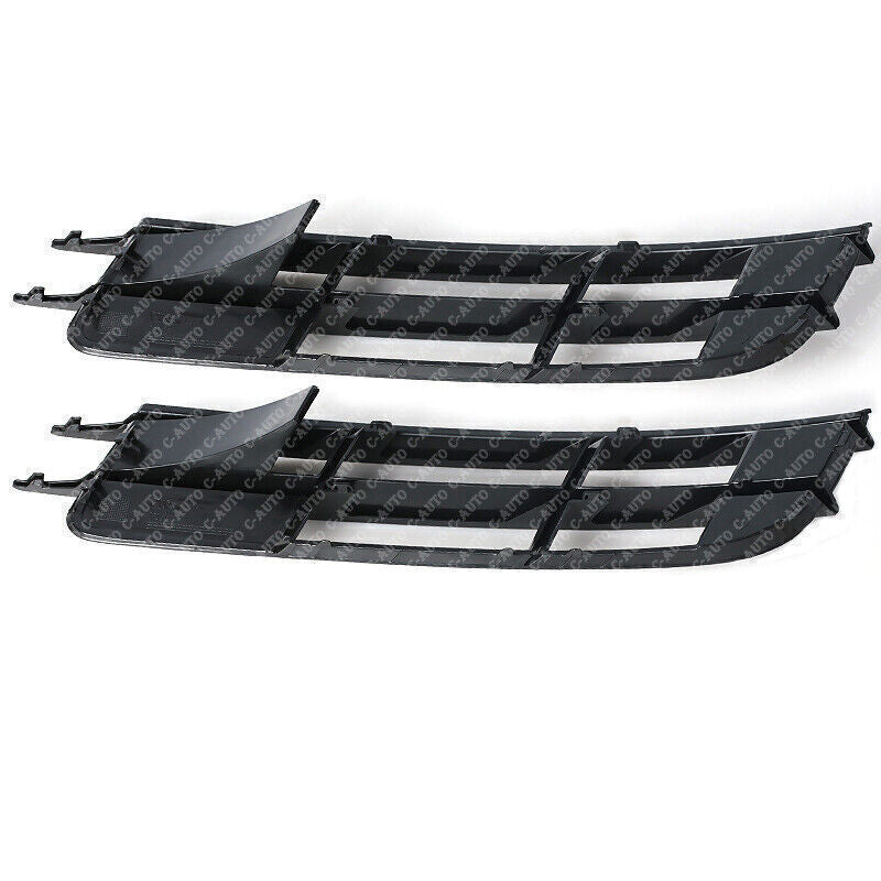 1 Pair Front Bumper Cover Grille Fog Light Plastic Black For 2007-2009 for Audi Q7