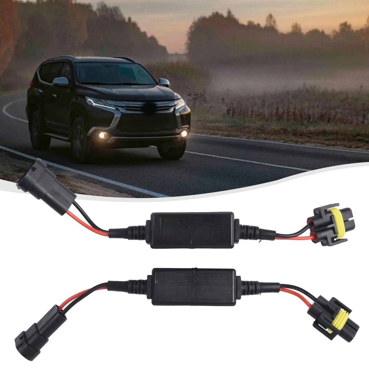 2Pcs Error LED Canbus Decoder For LED Car Headlight Bulb H8 H9 H11
